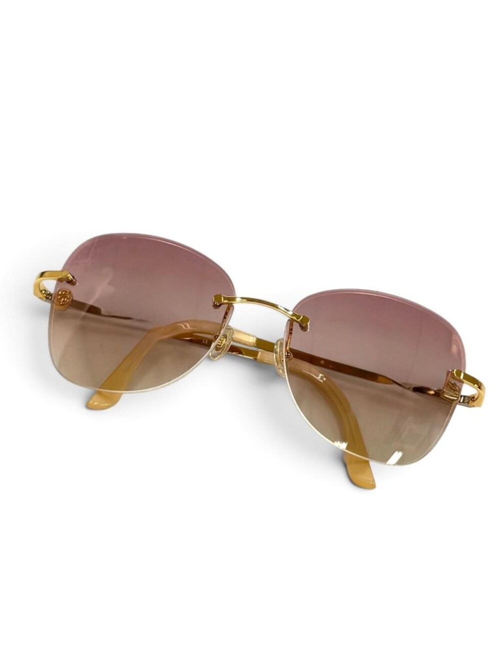 Cartier Decor C Combination Color Sunglasses Eyewear Gold Silver 16